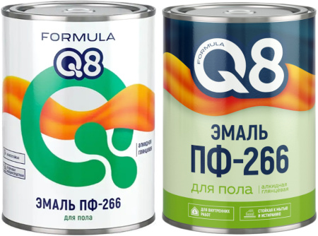 Эмаль ПФ-266 FORMULA Q8 0.8/0.9кг