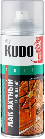 Лак аэрозольный KUDO 520мл Яхтный глянцевый