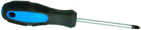 Отвертка крестовая PH 0*100мм CrV с двухкомпонентной ручкой