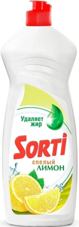 Средство моющее СОРТИ 900мл для посуды (Лимон)