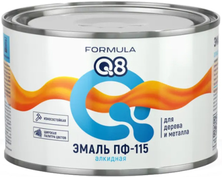 Эмаль ПФ-115 FORMULA Q8 0.4кг ярко-зеленый