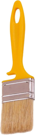 Кисть малярная Эксперт КФ-100х12мм желтая пластмассовая ручка