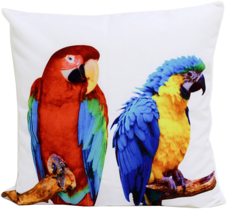 Подушка декоративная 45х45см (А-356 Два попугая)