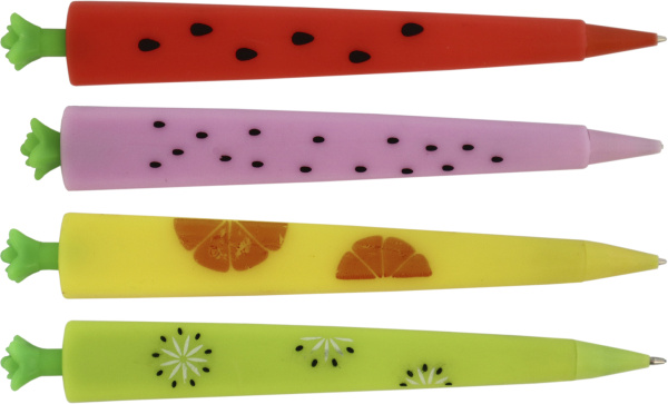 Карандаш Фрукты 15х1,8х1,0см чернографитовый, микс