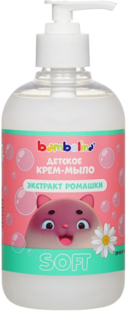 Мыло-крем жидкое BAMBOLINA 460мл детское экстрат ромашки