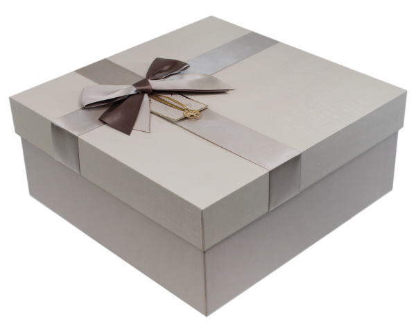 Коробка подарочная 24х24х10см Цвет: мокко