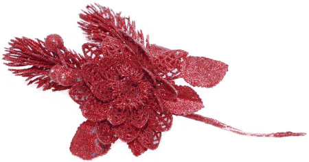 Ветка декоративная 20см (красн.)