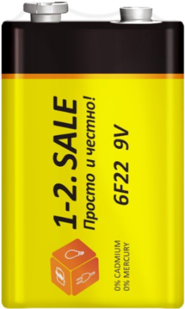 Батарейка 1-2.SALE 6F22 1S