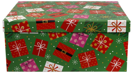 Коробка подарочная  Новогодние подарки Размер: 33х25,5х14,5см