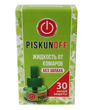 Жидкость PISKUNOFF 30ночей для фумигатора от комаров