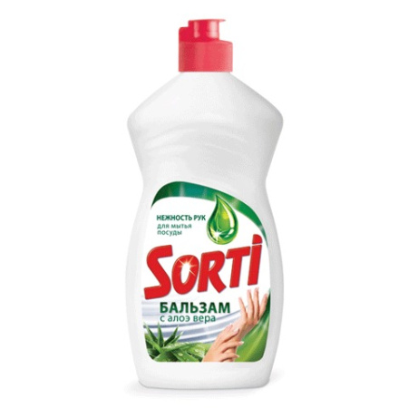 Средство моющее СОРТИ 450мл бальзам для посуды (Алоэ Вера)
