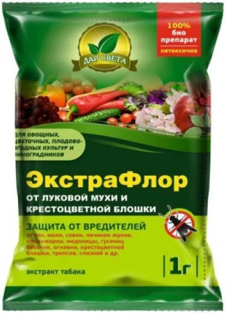 Средство от насекомых ЭКСТРАФЛОР 1гр от луковой мухи