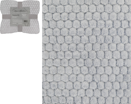 Покрывало постельное декоративное Круги фланелевое 180х200см плотность 250г/м2