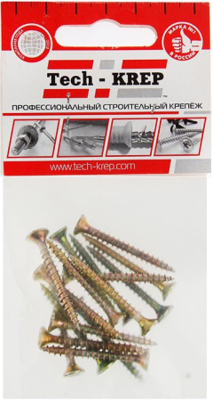 Саморезы Tech-KREP ШУЖ 4х35мм 16шт потайная головка 
