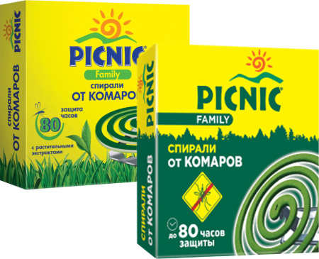 Спирали от комаров PICNIC Family 10шт