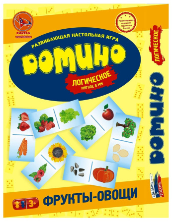 Игра настольная РАКЕТА Домино логическое мягкое