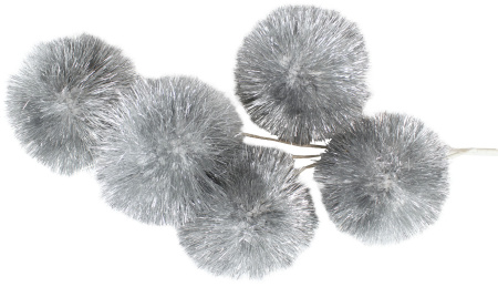 Ветка декоративная 80см (S сереб.)