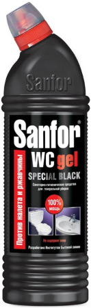 ЧС SANFOR WC 750мл для сантехники Gel spesial black (*)